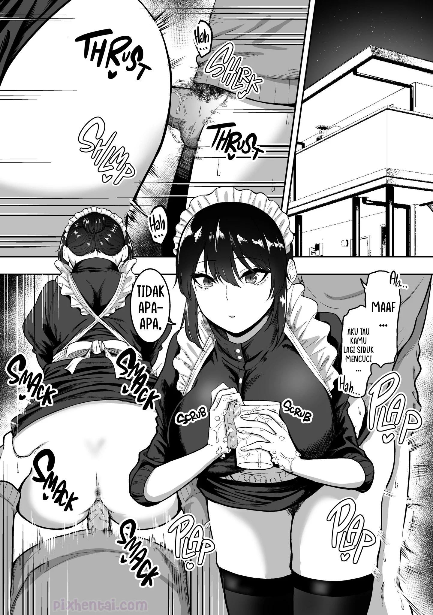 Komik hentai xxx manga sex bokep Maid no Shirasaki-san ni Gohoushi Shite Morau Hanashi part 2 page 2